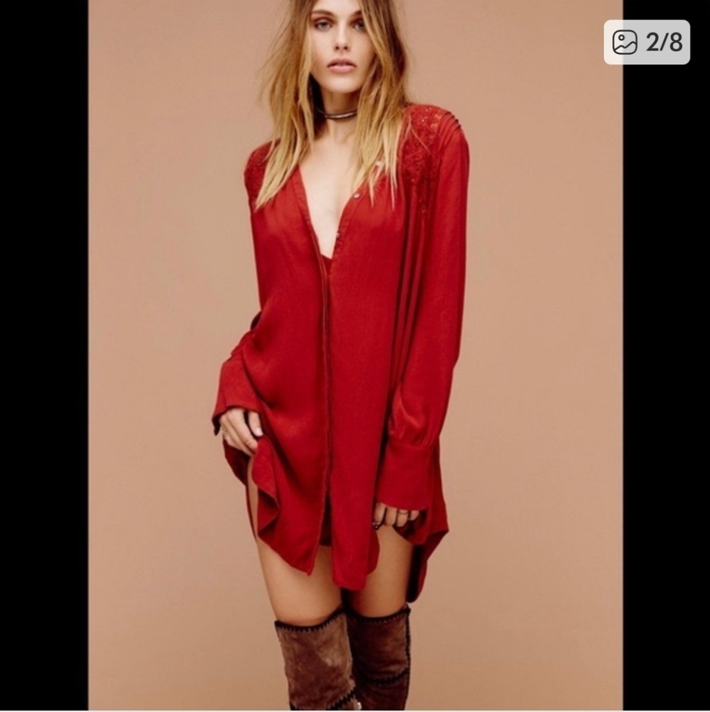 Free People Oversized Courtney's Victorian Top